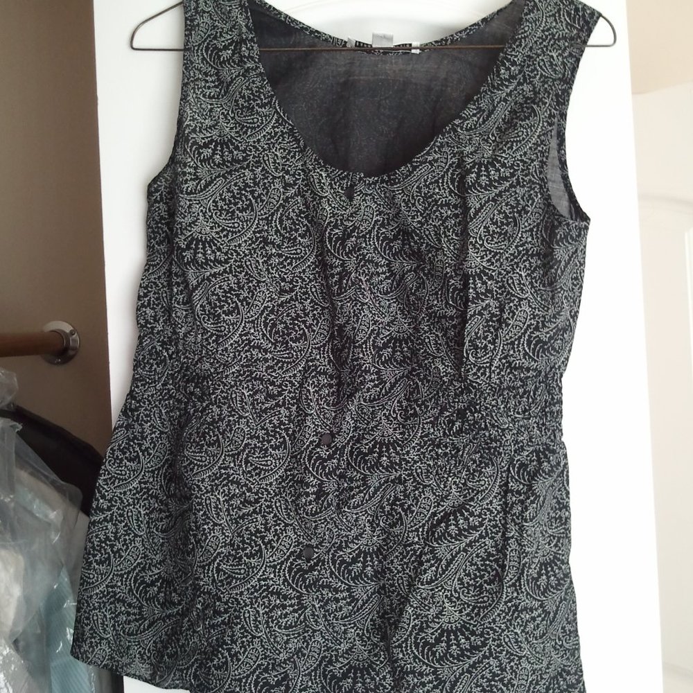 Banana Republic Sleeveless Peplum Top XS NWOT